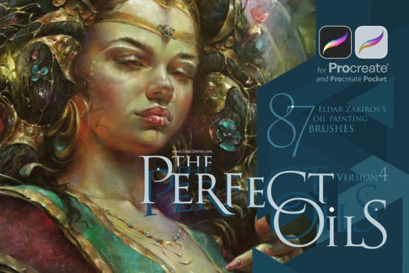 Download Perfect Oils for Procreate: 87+ Brushes - Oil Collection