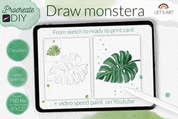 Download Monstera Procreate Watercolor Kit - Watercolor kit Collection