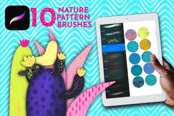 Download Procreate Pattern Brushes, Repeat Stamps - Pattern brushes Collection