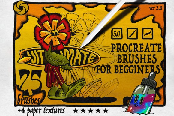Download 25 Procreate Brushes for Beginners - Premium Resources