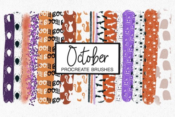 Download October Procreate Pattern Brushes - Pattern brushes Collection