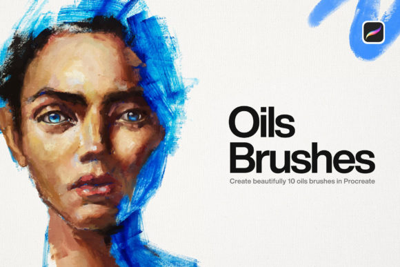 Download 10 Oil Brushes | Procreate - Oil Collection