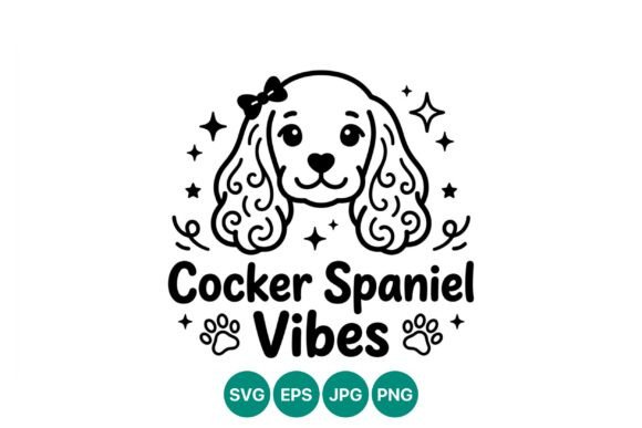 Download Cocker Spaniel Vibes Cute Dog Vector - Premium Resources
