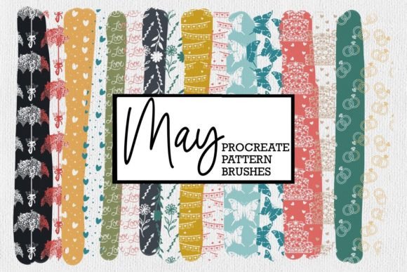Download Floral Procreate Pattern Brushes | Weddi - Pattern brushes Collection