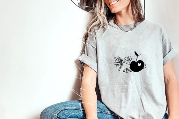 Download Teacher Shirt Svg Design Apple Pencil - Premium Resources