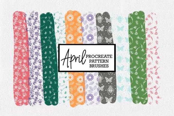 Download Spring Flowers Procreate Pattern Brushes - Pattern brushes Collection