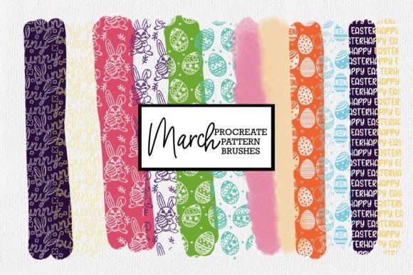 Download Easter Procreate Pattern Brushes | March - Pattern brushes Collection