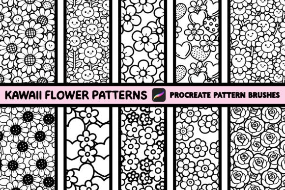 Download Procreate Coloring Book Pattern Brushes - Pattern brushes Collection